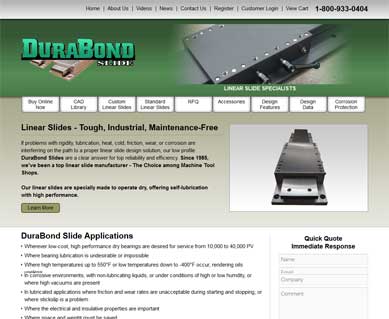 Manufacturing Website Design Portfolio Indiana